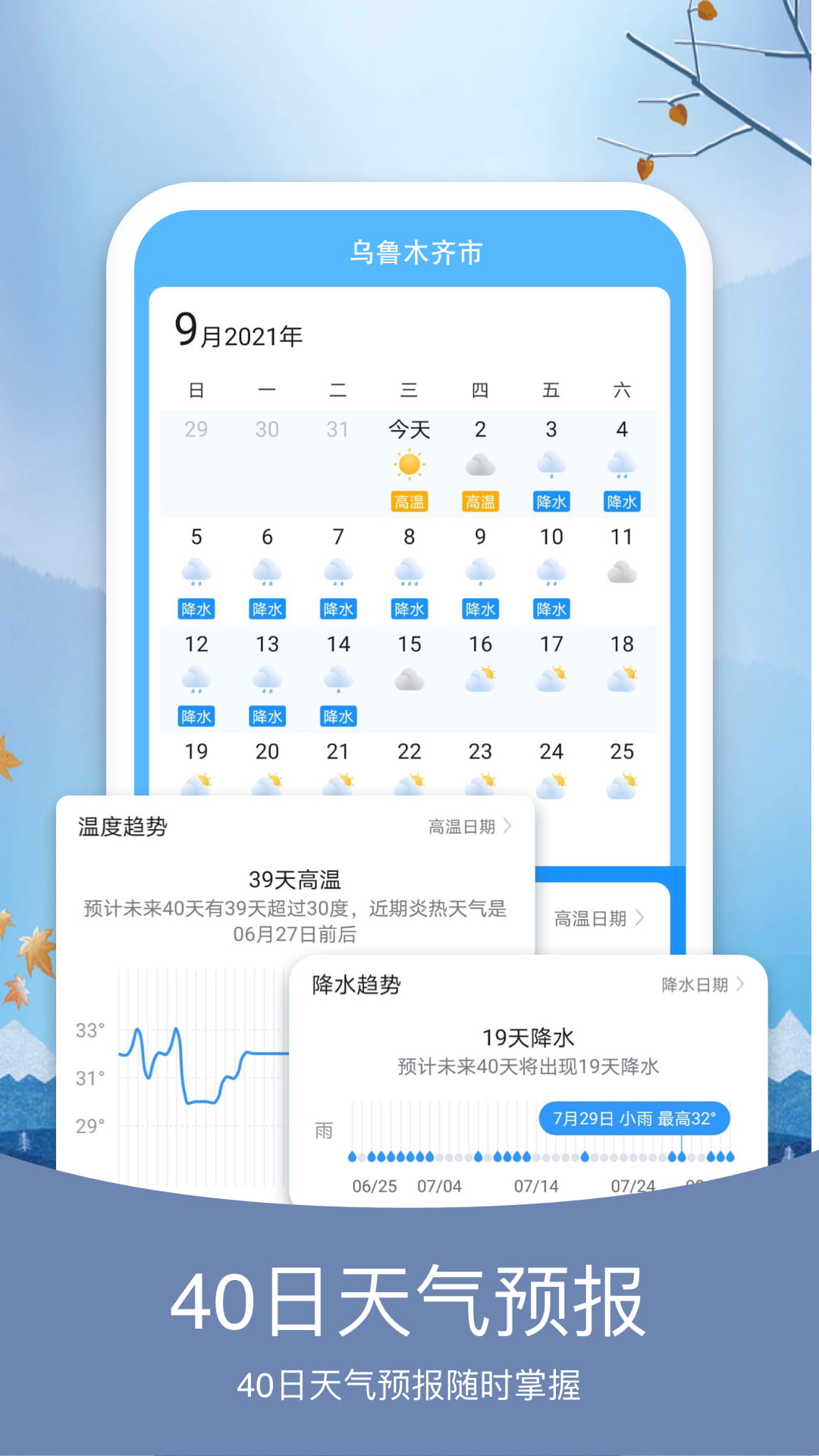 橘子天气预报app